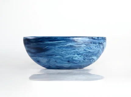 Resin Wave Medium Bowl Denim