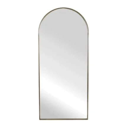 Arch Metal Floor Mirror Gold 80 x 180